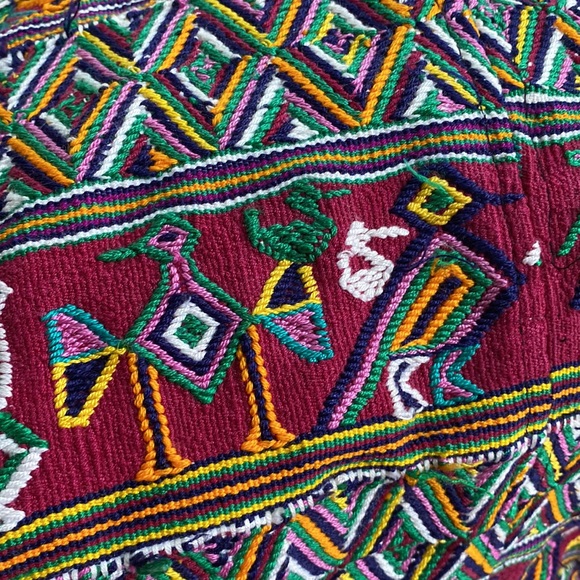 Aztec pattern big canvas tote. - Picture 10 of 12